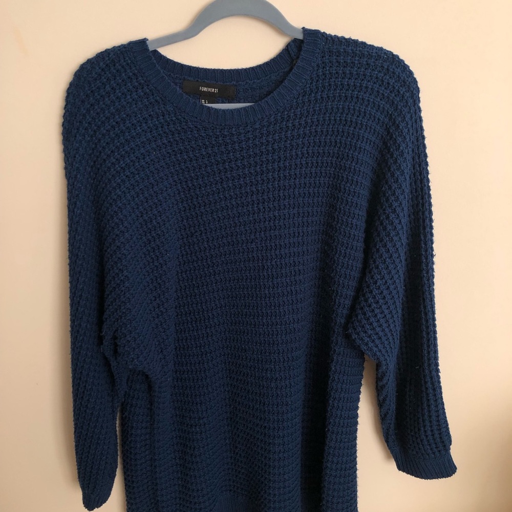 Forever 21 blue oversized sweater